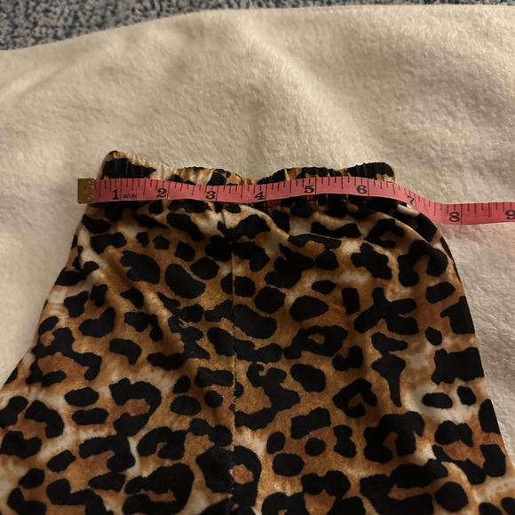 Dash of Glitter manager scene Christmas 2 piece outfit flare legs XS cheetah - Picture 9 of 10